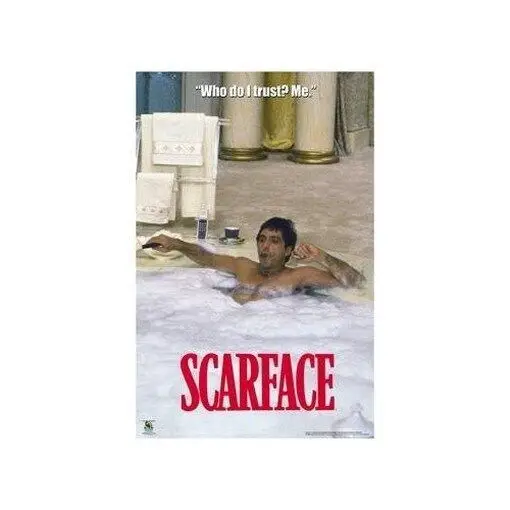 

Плакат SCARFACE, Al Pacino, ванна с Тони Монтаной, 24x36