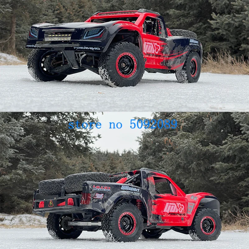 Professional 1:10 Desert Off-Road High Speed RC Car 90KM/H 60CM Brushless 8CH Metal Differential ESP 4WD Remote Control Truck 2