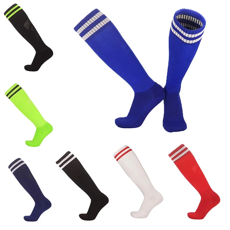

Men's Knee-high Two-stroke Soccer Socks Outdoor Sports Socks Children's Football Basketball Training Long Non-slip Man Socks
