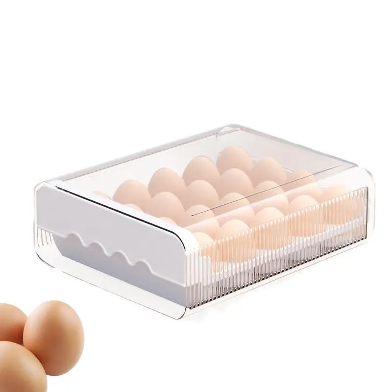 

Ящик для хранения яиц 20 ячеек хранитель для холодильника кухонный шкаф кладовая Штабелируемый холодильник корзина для яиц Высокая емкость