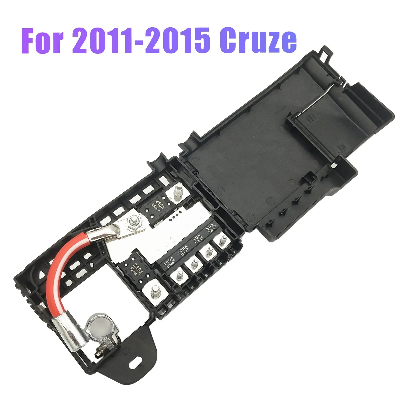 

Car Circuit Fuse Relay Block Terminal Box Assembly 250A Battery Connector Tray for 2011-2015 Chevrolet Cruze 96889385