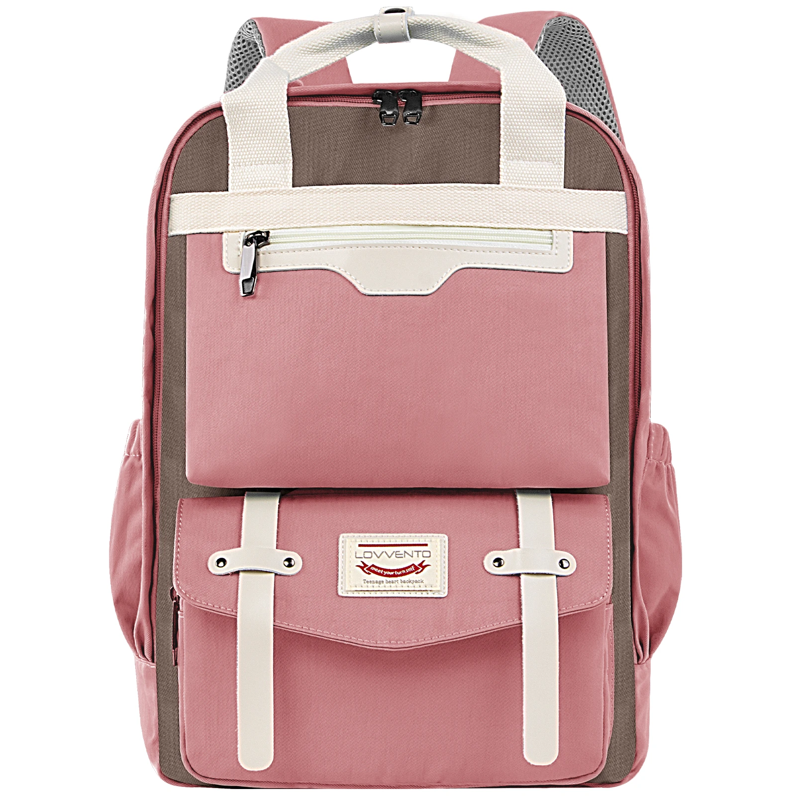 Fashion Casual Backpack Big Capacity Student Casual School Bag Daily Travel Bags Patchwork Color Shoulder Bag