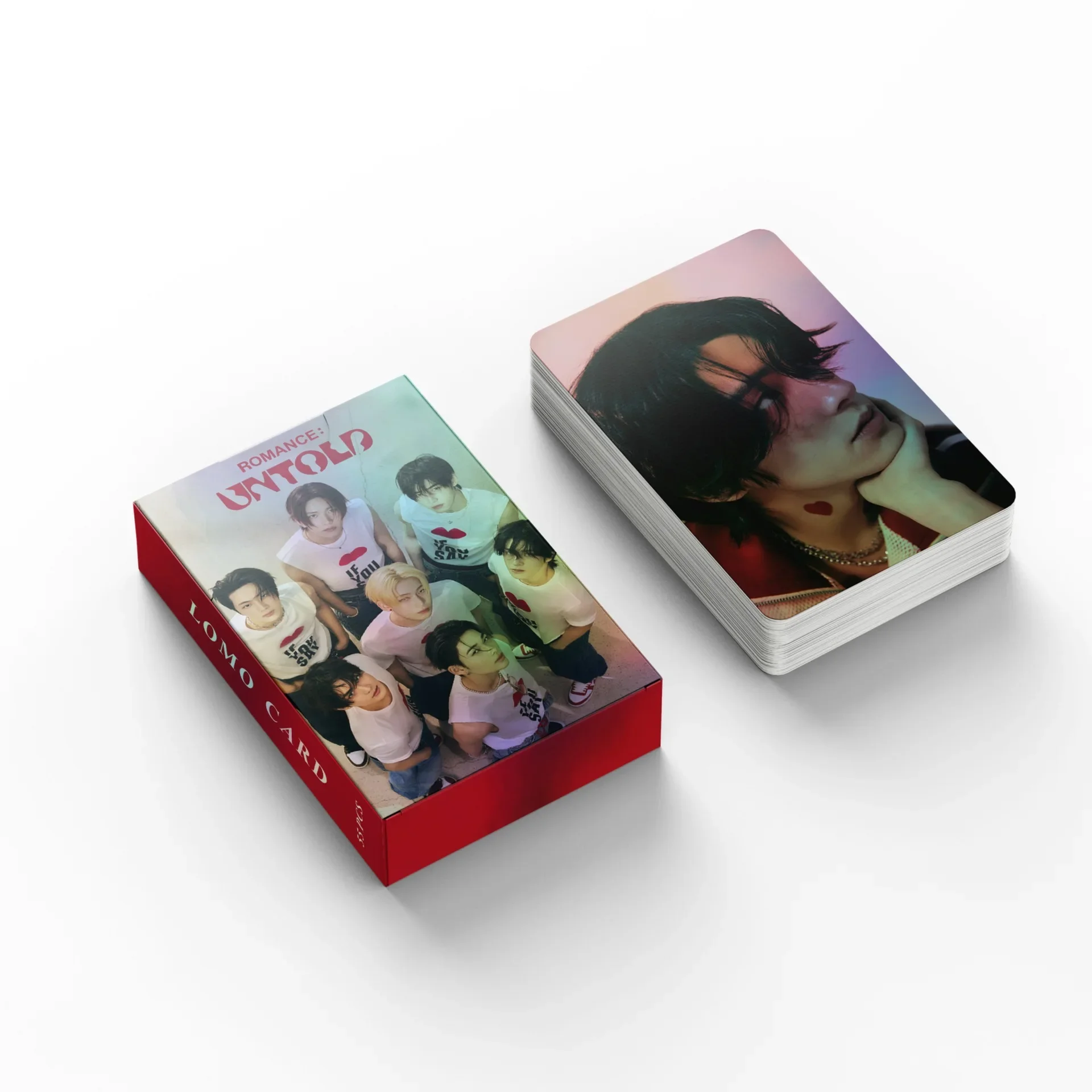 Kpop Boys Idol New Album ROMANCE : UNTOLD Lomo Card Photocards Double Sided Printd Postcards Fans Collection 55Pcs