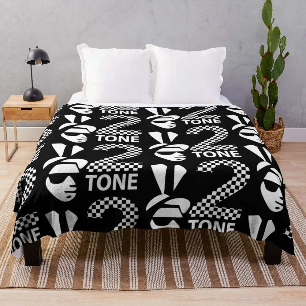 

The Specials 2 Tone | Rude Boy Two Tone Ska 2 Music Records Throw Blanket Soft Plaid Cute Plaid Loose Sofa Quilt Blankets