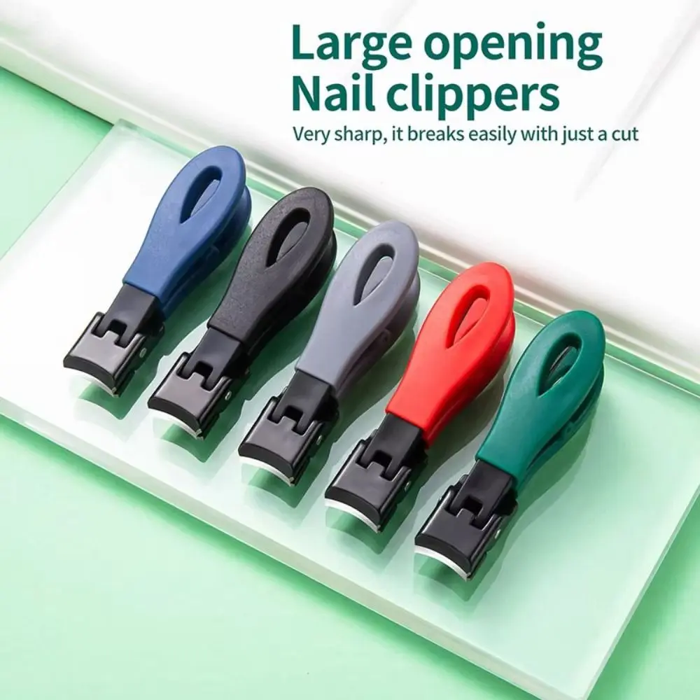 Portable Large Jaw Nail Clipper 8mm Opening Anti Splash Fingernail Trimmers Ultra Sharp Nail Trimmer Fingernail