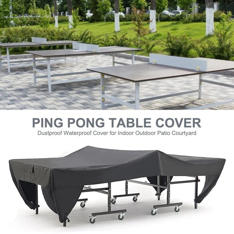 Waterproof Ping Pong Table Cover Tennis Cover Protect Outdoor Indoor Anti-UV Dustproof Ping Pong Table