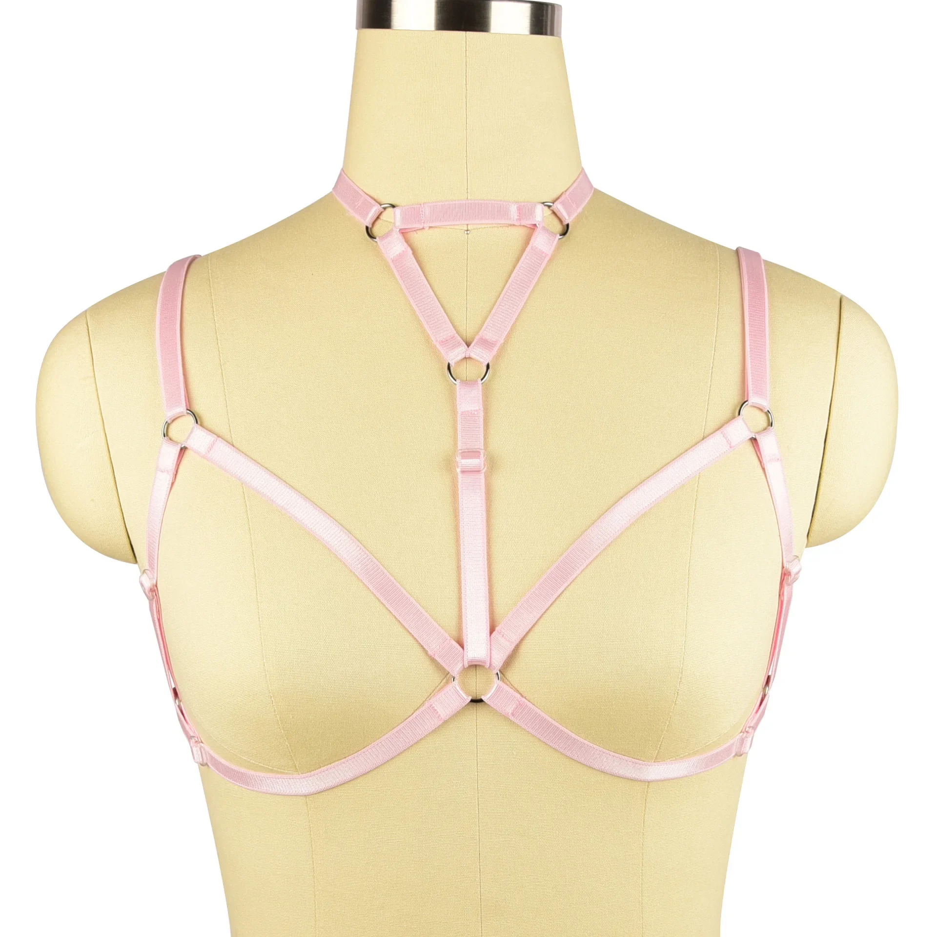 Adjustable Nightclub Queen Backless Bra Sexy Chest Exposure Underwear Bamboo like Clothing Comfortable Strap Bra Women