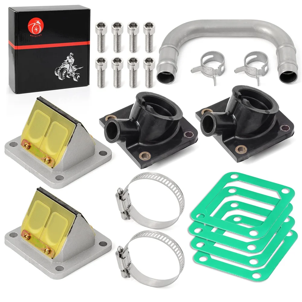 Ansaug krümmer manschette & Reed ventil & Ansaugrohr-Kit für Yamaha Banshee 350 yfz350 29l-14465-00 31k-13565 2gu-13610-01-00 – Detail 3