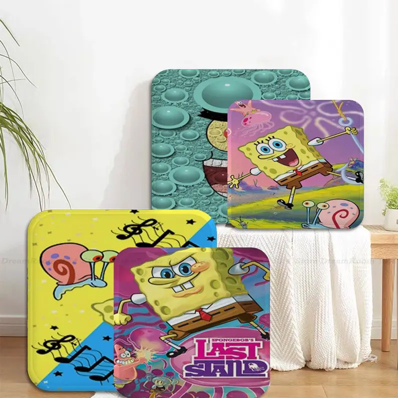 Anime Spugne B-Bob-Square Cute Pants Cuscino Mat Cuscino In Tessuto Creativo Antiscivolo Soggiorno Decor Tatami Office Chair Mat Pad