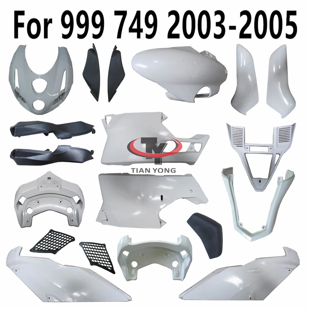 Unpainted Bodywork Motorcycle For Ducati 999 749 2003-2005 Fairing Accessories Pack left and right Components