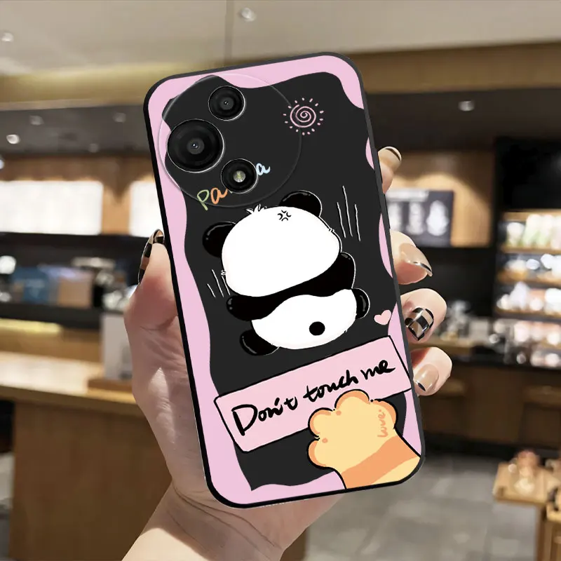 Fashion Cartoon Floral Pattern Soft Silicone Phone Case - Bumper Protective Cover
