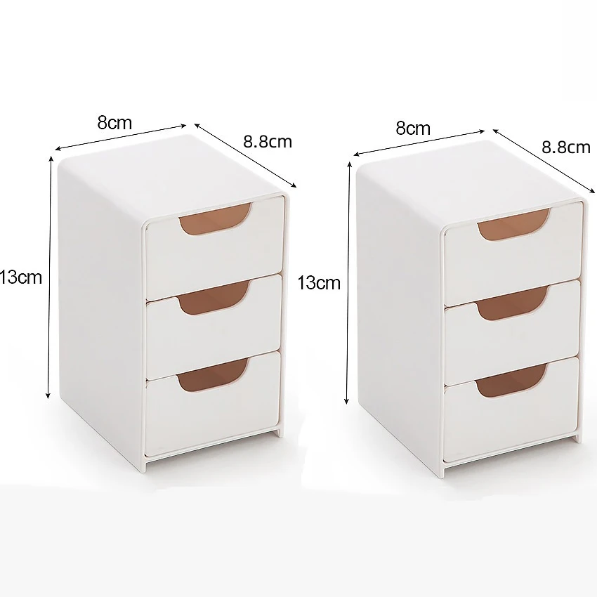 Description Picture 2 of itemMini Desktop Organizer Storage Box With Drawers For Earrings, Rings, Necklaces, Bracelets, Jewelry, Lipstick,Cosmetics
