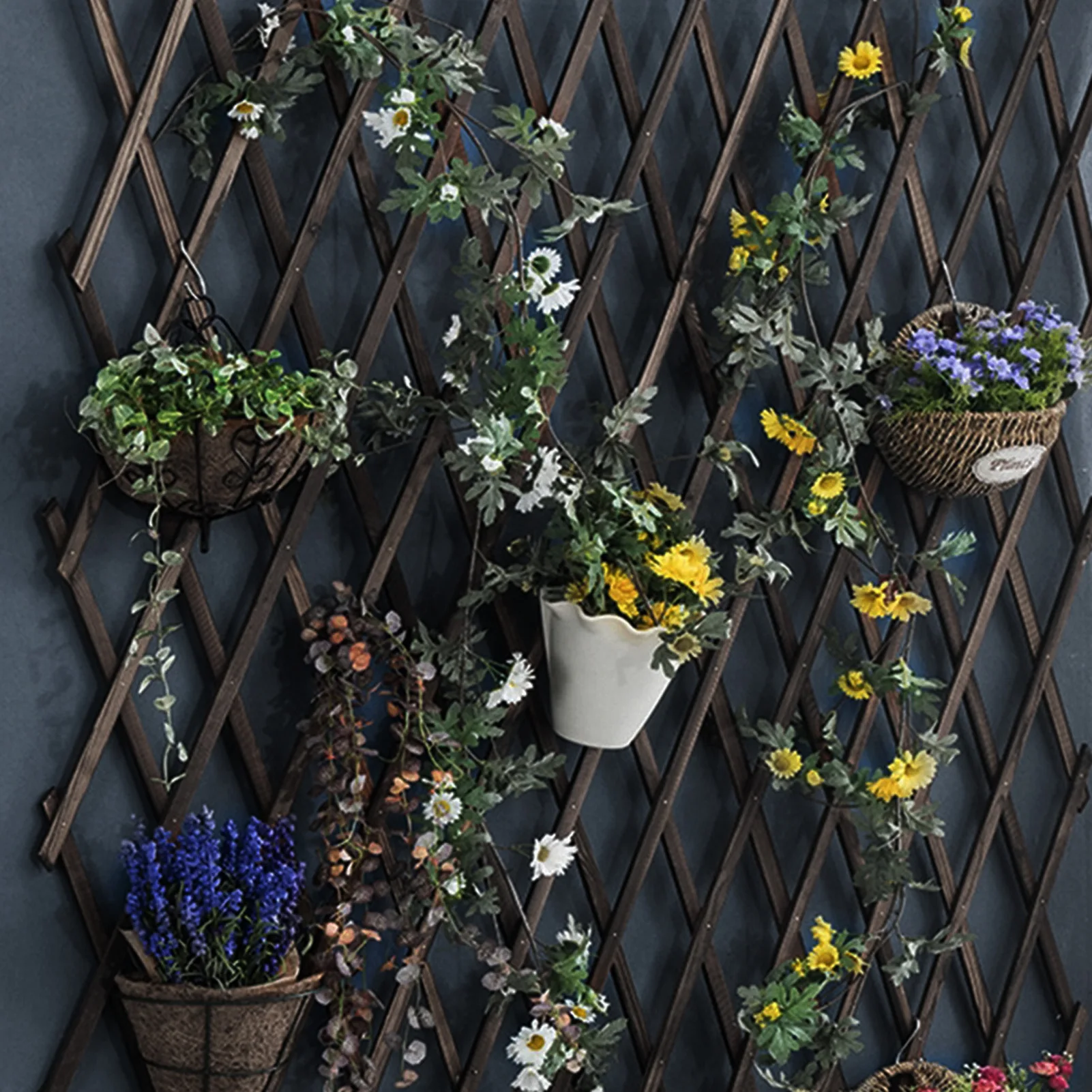 Plant Climb Hanging Frame Trellis Plant Support Fence Indoor Air Vertical Rack Wall Decor Garden