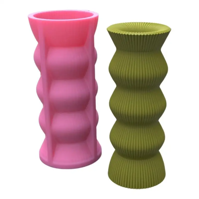 

Flower Vase Resin Molds Silicone Silicone Mold For Resin Flower Gypsum Resin Candle Holder Mould Tool Desktop Storage Molds
