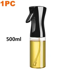 Multi-Size Oil and Sauce Dispenser Bottle for Cooking, Baking, and Camping (1pc 500ml black)