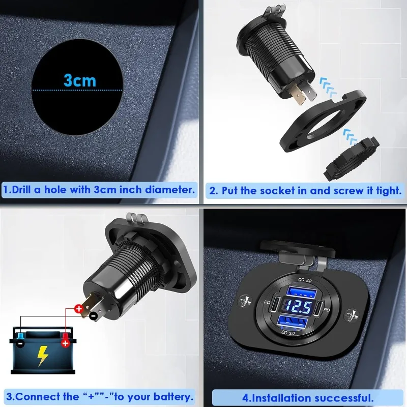     ܼƮ  ,  20W PD3.0   18W QC3.0  , 12V, 24V, 78W, 4 Ʈ