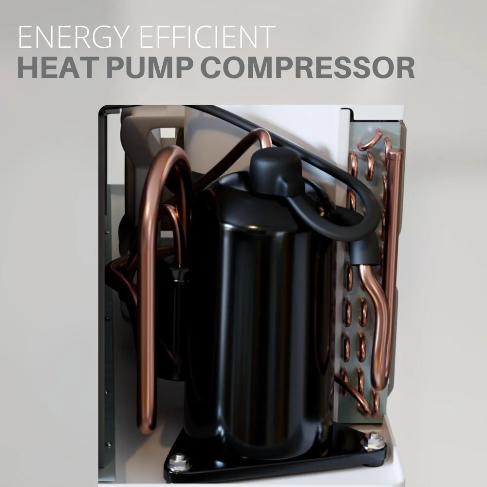 15,000 BTU Packaged Terminal A/C with Heat Pump and 3.5 kW Electric Heater Including Wireless Smart Kit, Remote Controller, 6