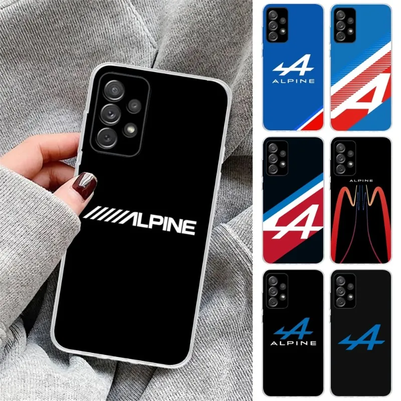 AlpineLogoTricolorFrenchPhoneCaseForSamsungGalaxyS10S21S22