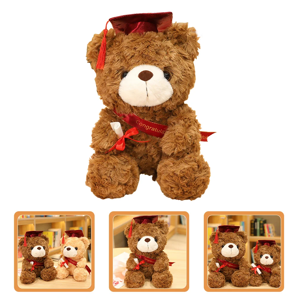 

Graduation Bear Plush Stuffedanimal Bears Class Of Doll Giftgifts Grad Graduate Cap S Small With Animated