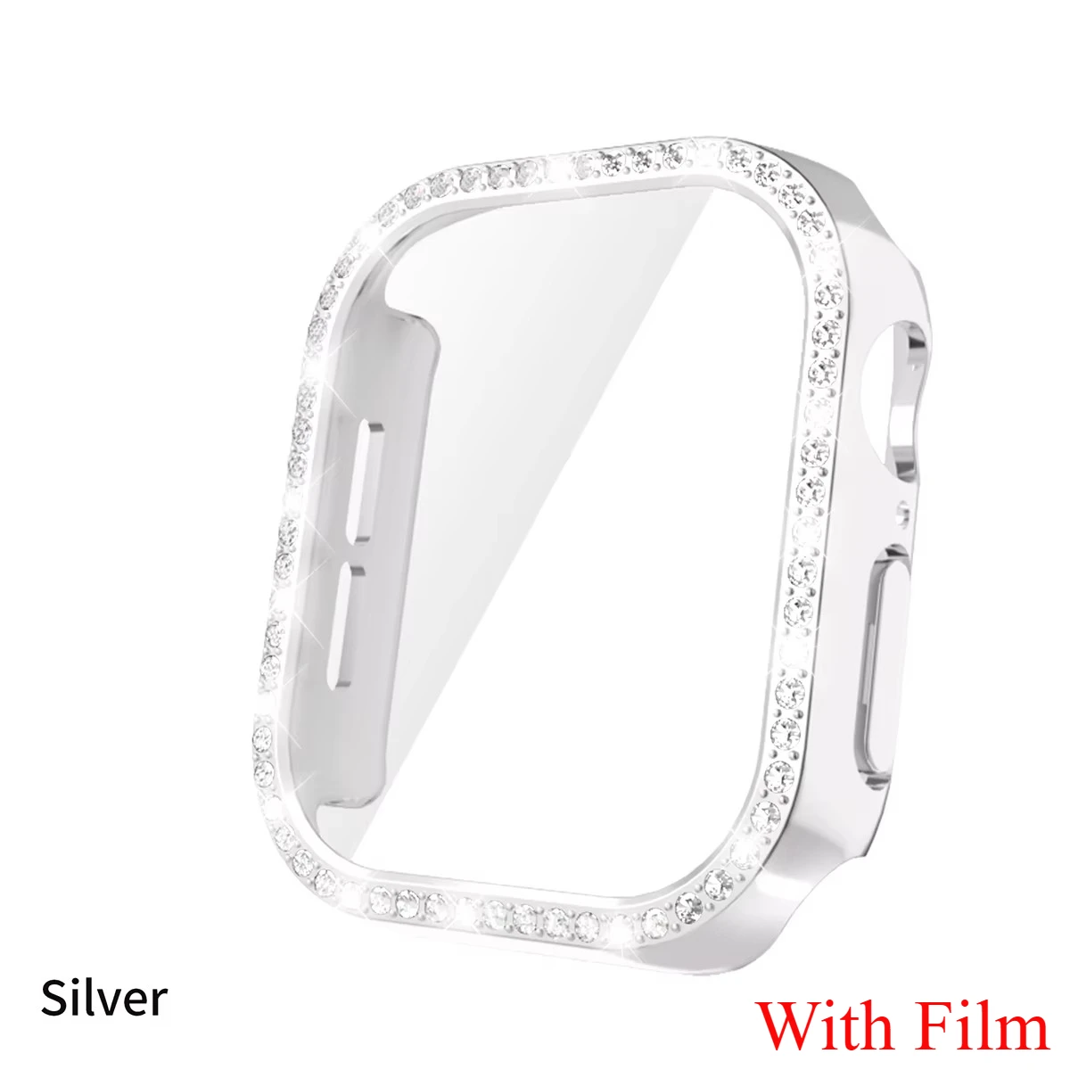 Diamond Glass Apple Watch Bling Bumper Protector Case