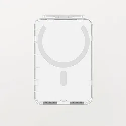 Transparent Magnetic Card Sleeve with Shockproof Design and 2 Card Slots (Transparent)