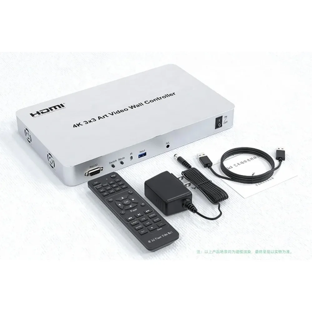 

HDMI /USB 3x3 Art Video Wall Controller with Any Angle Display Support 4K@30