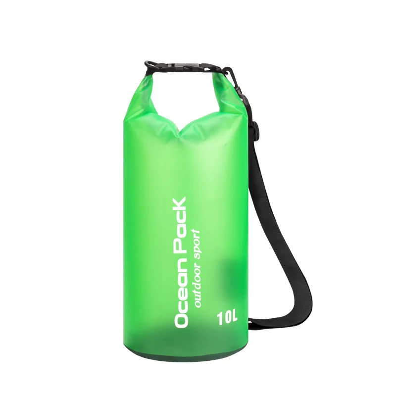 thumbnail image 1 of PVC 2L 5L 10L 15L 20L Bolsa de natación impermeable Bolsa seca impermeable al aire libre Bolsas Bolsa Camping Canotaje Kayak, 1 of 5