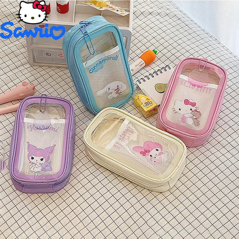 New Sanrio Pencil Case Cinnamon Roll Melody Pencil Case Eva Pencil Case  Multifunctional Sandwich Storage Bag - AliExpress