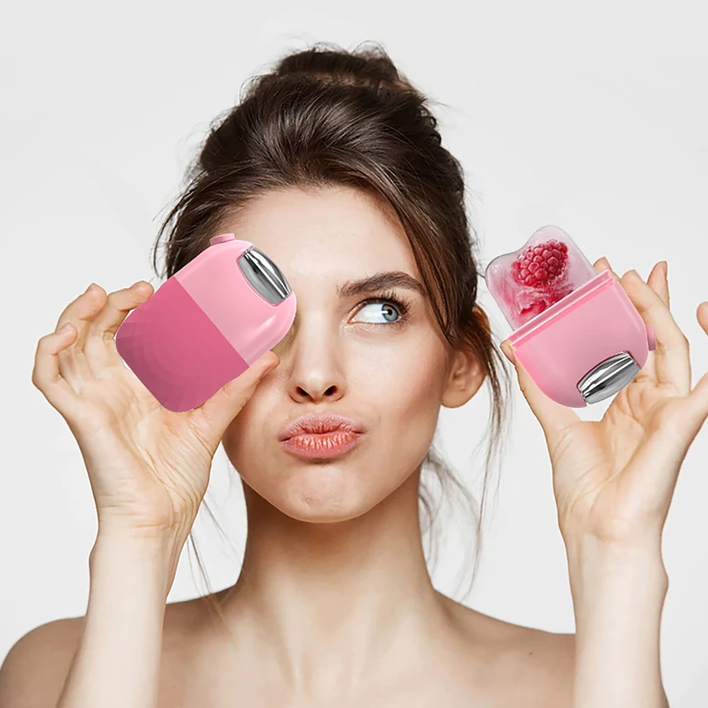 Aggiornamento 2 In 1 Rullo Di Ghiaccio Per Viso Gua Sha Rullo Facciale Sollievo Dal Gonfiore Massaggio Cura Della Pelle Strumento Di Trattamento Di Be