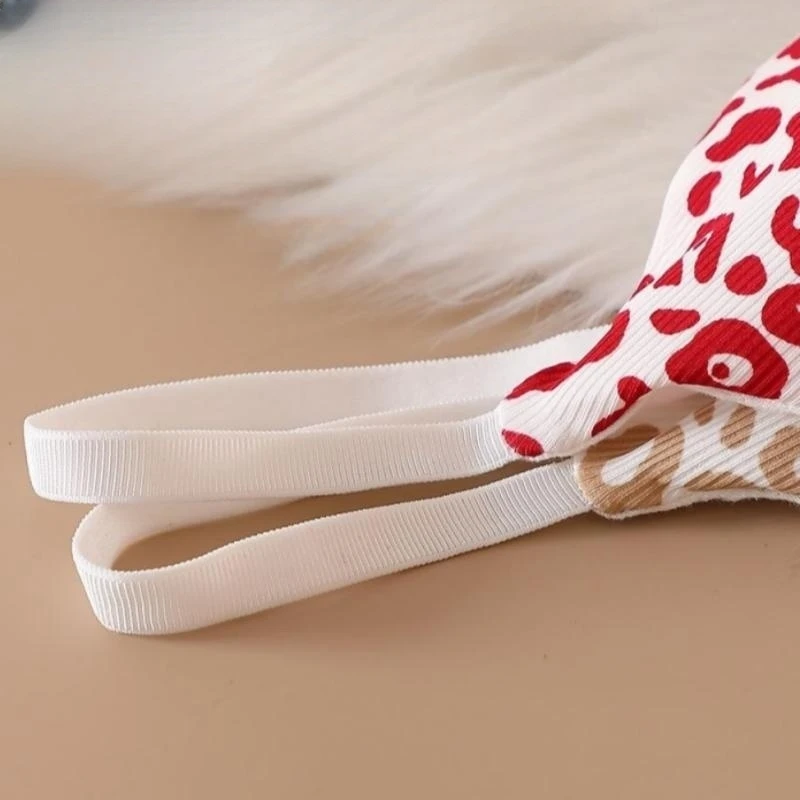Cotton underwear set with soft fabric, playful print, and relaxed feminine style