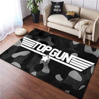 Top Gun Fighter Tom Cruise Carpet for Living Room Home Decoration Bedroom Bedside Floor Mat Non-Slip Corridor Balcony Rugs 2