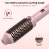 Curling Iron Brush PTC Heated Thermal Brush Ceramic Hair Curler Hot Brush Create Loose & Volume Curls Heating Hair Styling Brush 5