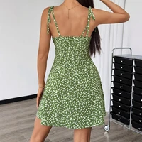 Women's Summer Floral Spaghetti Strap Beach Short Dress,Womens Dresses,Woman Clothing,Woman Clothes,Sundress,New in Dress 2025 - Image 5