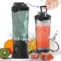 Mélangeur à arrête rapide portable, grande capacité, lame à 10 cuir chevelu, moteur injuste, tasse Assad, centre commercial et extérieur, Ju479, 4000mAh, 600ml, nouveau 1