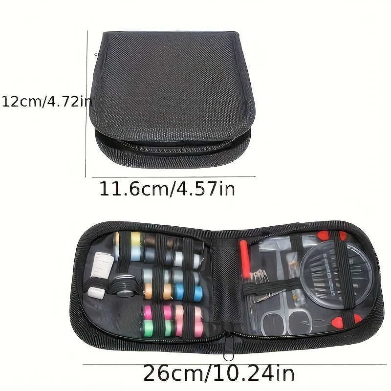 1pc/28 piece/set Portable Household Sewing Kit Box DIY Embroidery Handwork Tool Needles Thread Scissor Set Home Supplies Travel
