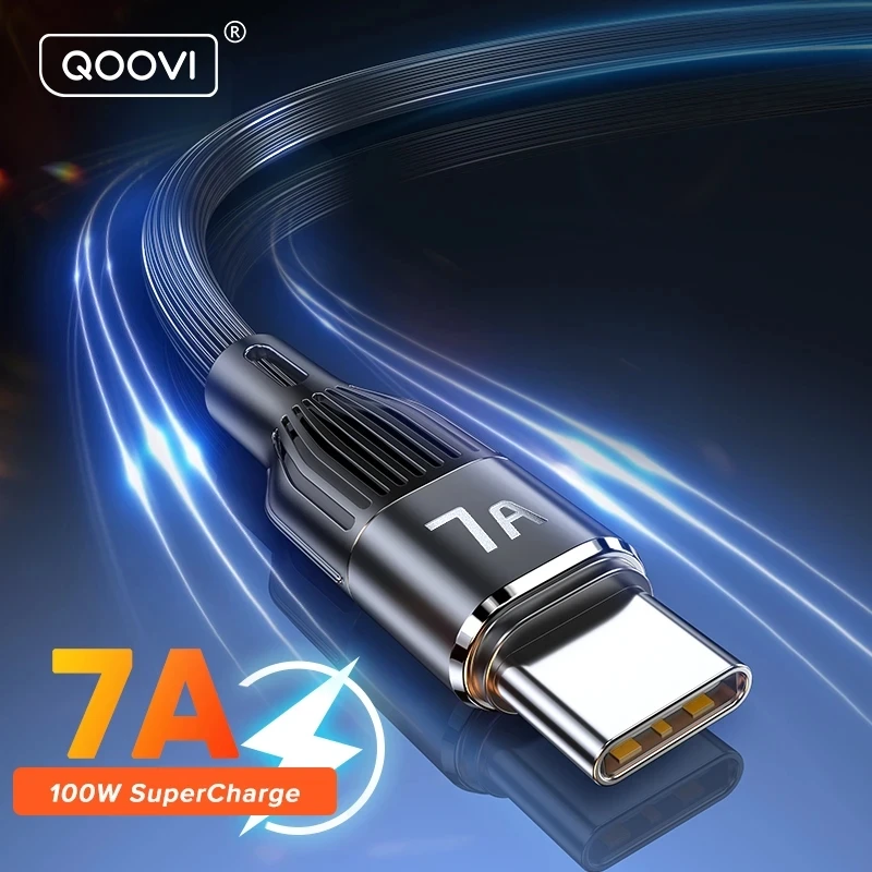 Cheap QOOVI 3 In 1 Micro USB Type C Fast Charger Cable Multi Usb