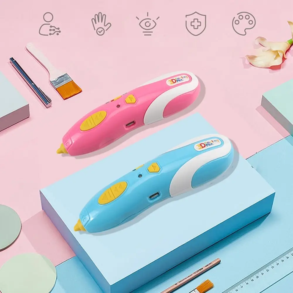 새로운 재미 있는 어린이 필라멘트 매직 DIY 3D 펜, 3D 인쇄 펜 교육 드로잉 완구