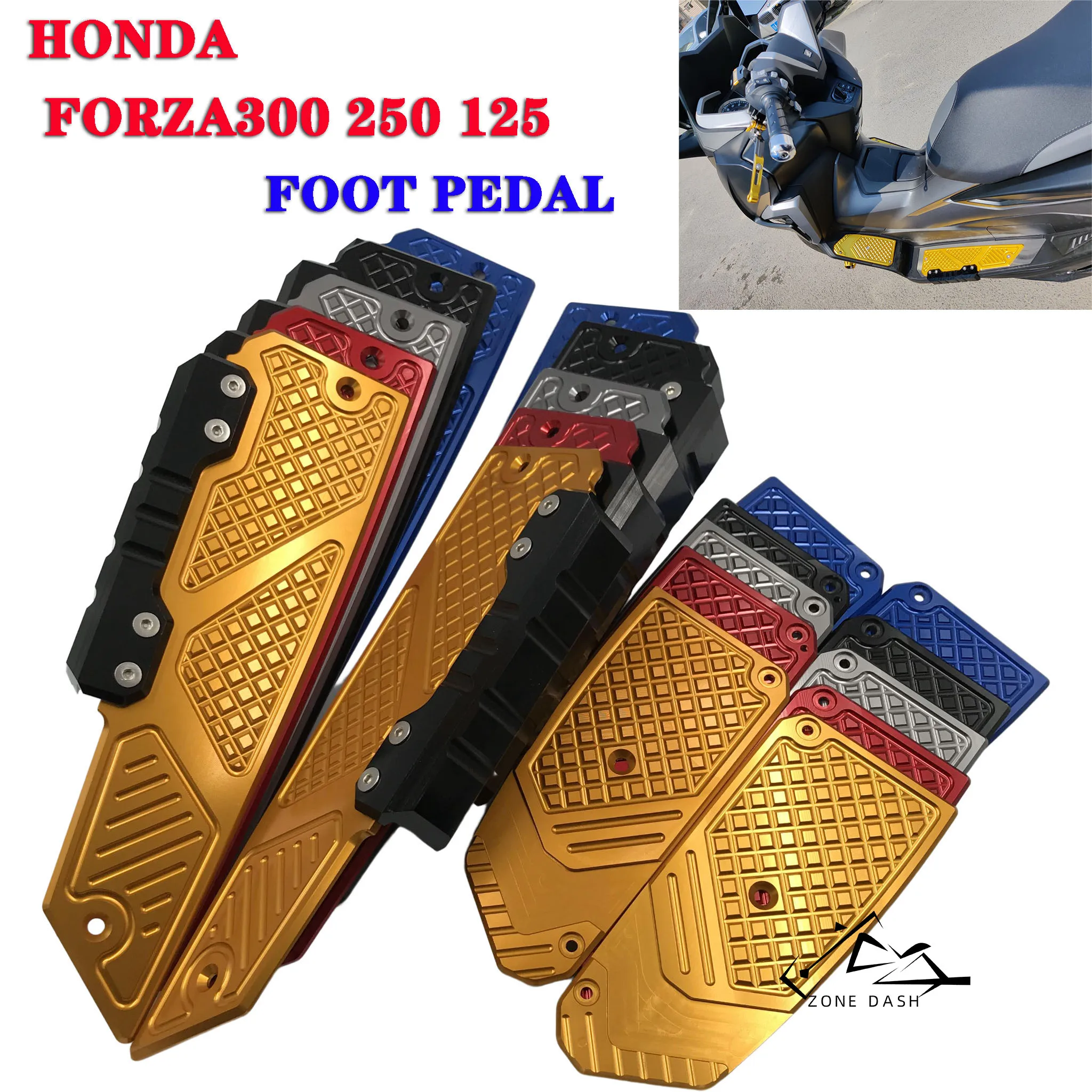 Pedane Pedane Moto Poggiapiedi Pedane Pedane Pedane Per Honda Forza300 Forza 300 Forza 125 Forza 250 2017 - 2023