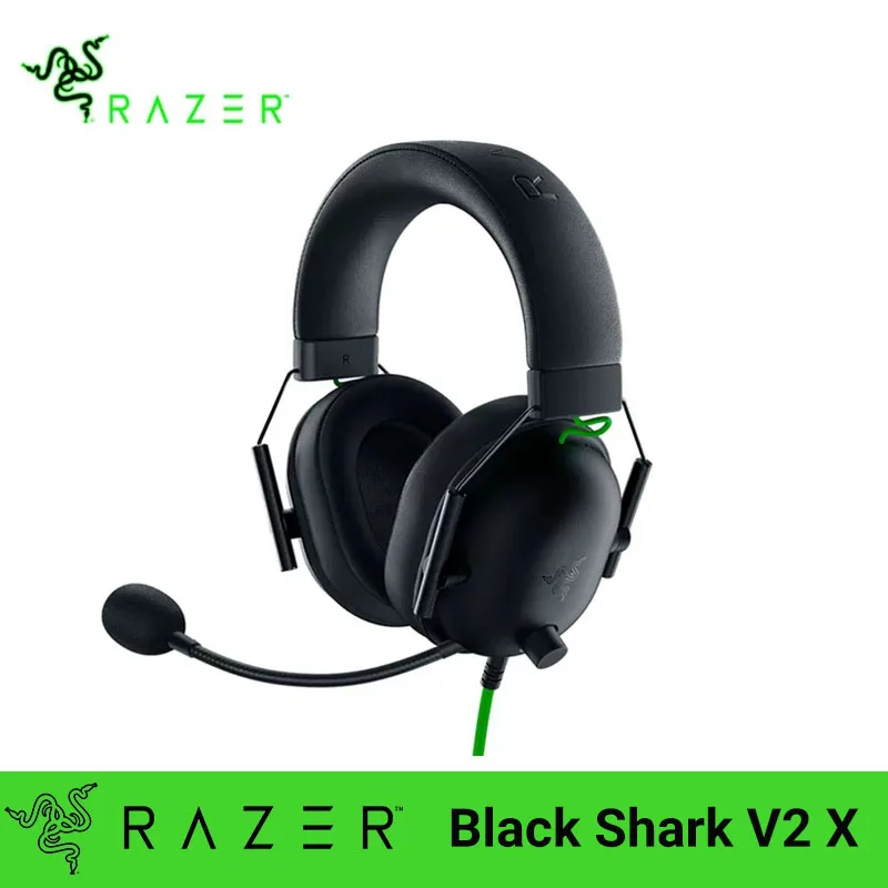 2023 Razer Blackshark V2 X Cuffie Da Gioco Cablate Cuffie: 7.1 Surround Sound- Game Per Ps4,Ps5, Nintendo Switch, Xbox