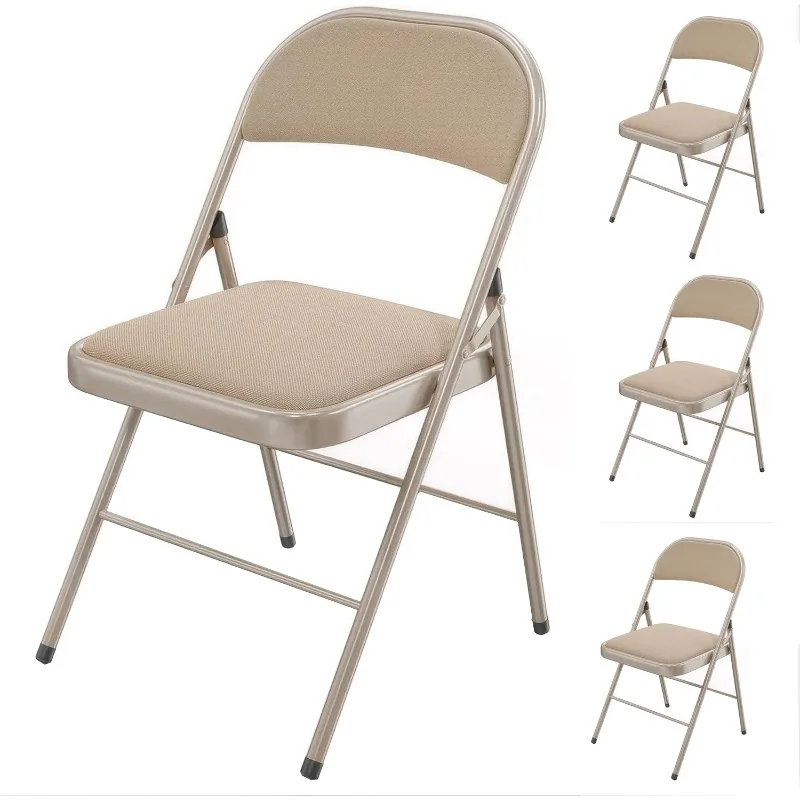 

HONGGE 4 Pack Metal Padded Folding Chairs with Comfortable Cushion for Home and Office, for Indoor and Outdoor Events