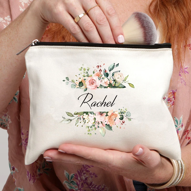 Name Cosmetic Case Personalized Makeup Bag Women Toiletry Bag makeup organizer,cosmetic bag,cosmetic storage bag,toiletry bag,makeup bag,cosmetic case