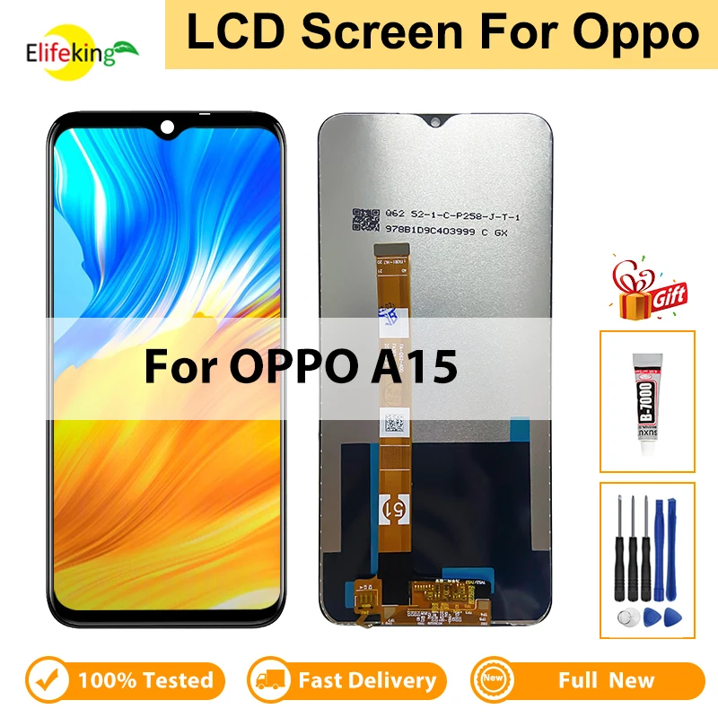 

Display For OPPO A15 A15S Realme C11 C12 C15 V3 Q2i Narzo20 30A LCD Touch Screen Digitizer Assembly Replacement New 100% Tested