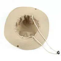 Outdoor Men's Solid Sun Hat Bucket Hat Cargo Safari Bush Army Boonie Summer Jungle Fishing Cap 2