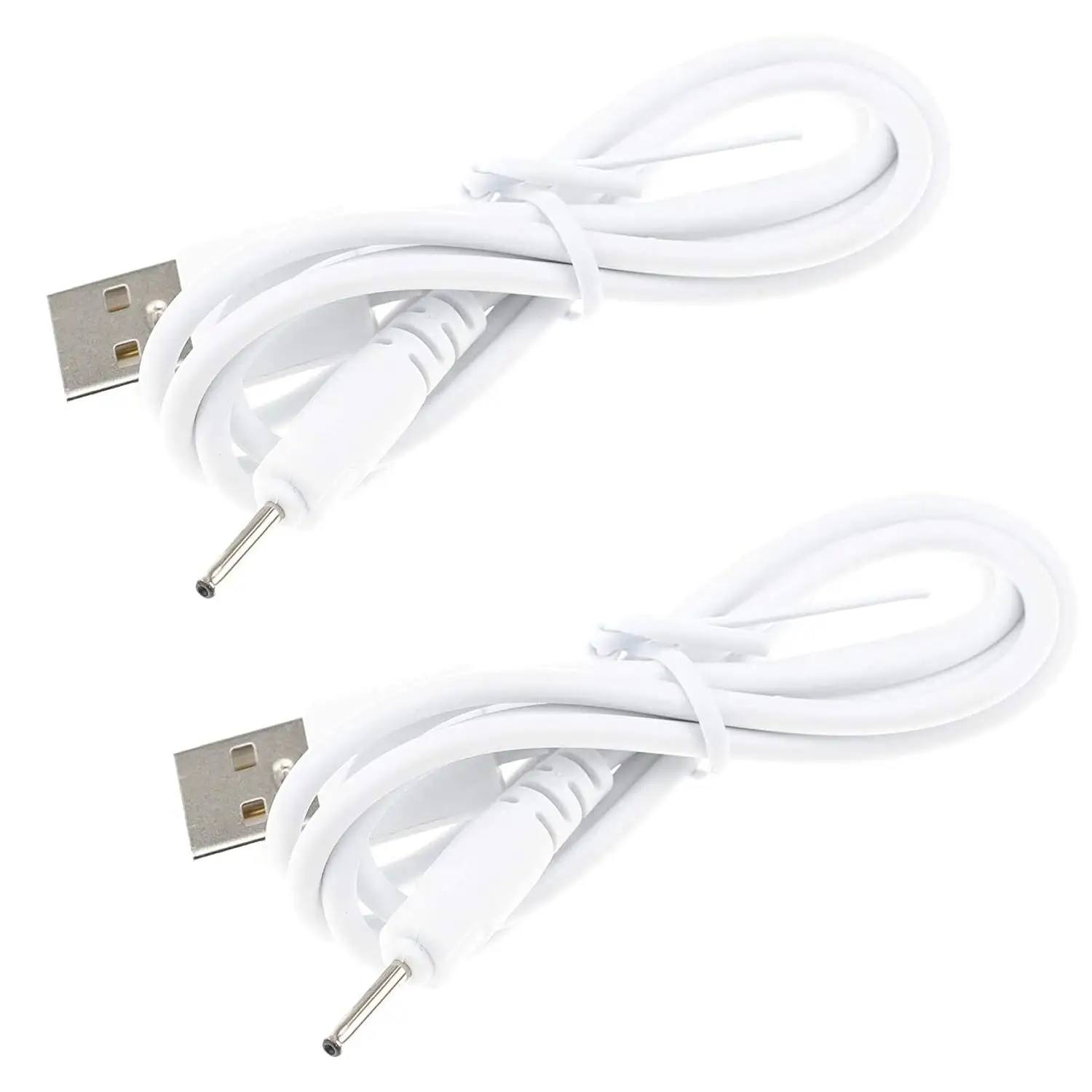 DC 2.0*0.5mm USB Charger 2pcs Replacement Compatible with Stylus Pen Tablet Pen Huion P80/PE330/PF150 Graphics Barrel Cord