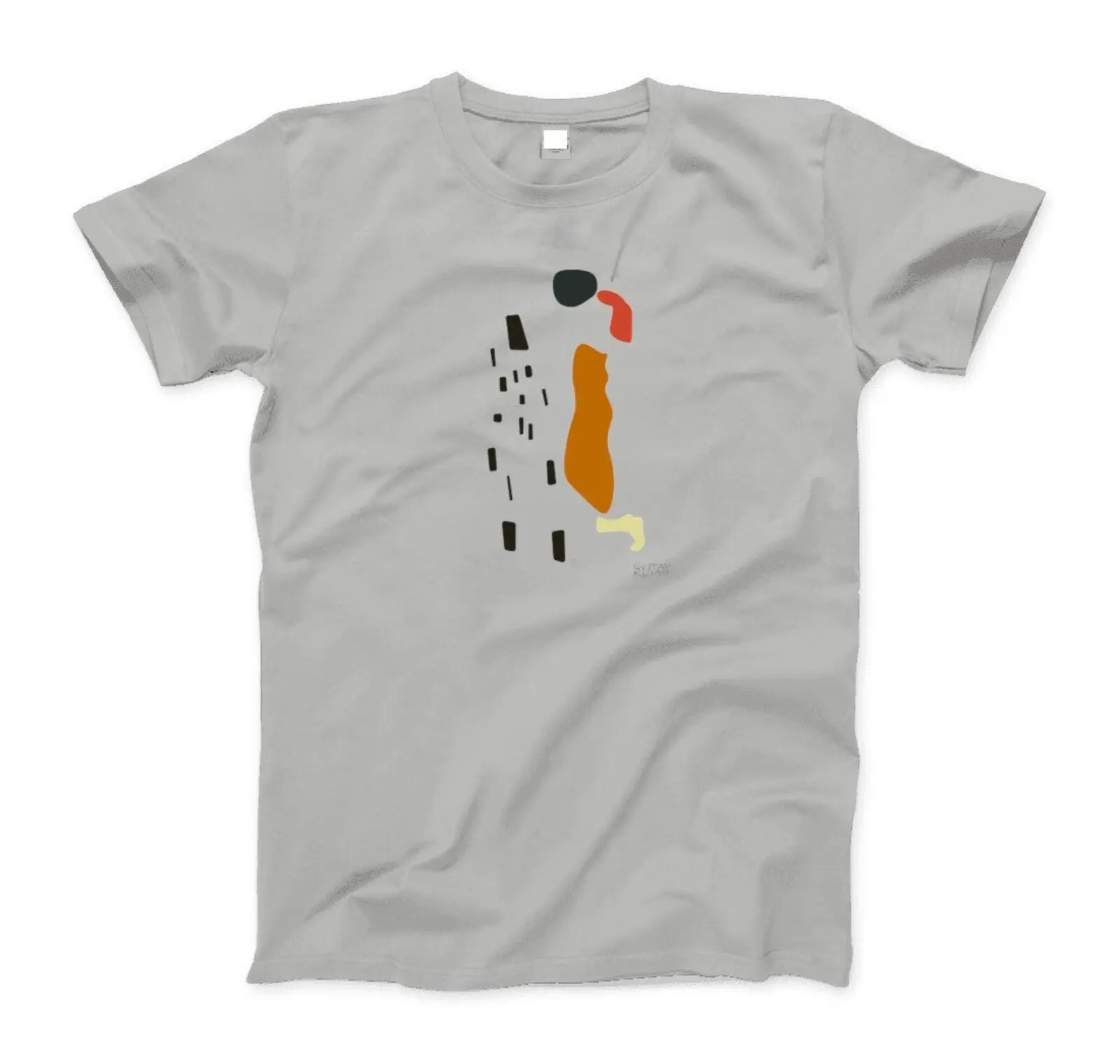 Gustav Klimt The Kiss Minimal 1908 Opera D'Arte T-Shirt