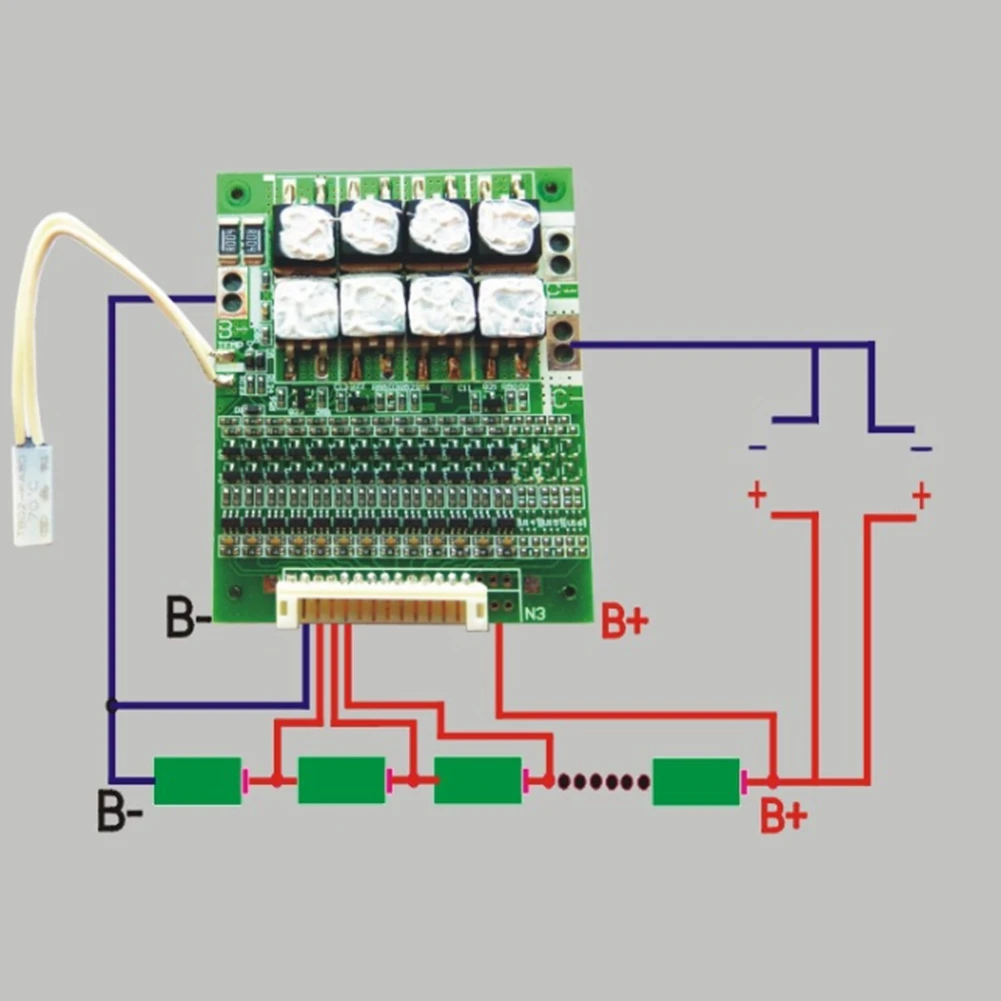 18650 리튬 이온 배터리 팩, BMS 보호 PCB 보드, 내구성 가전 제품, 13S, 48V, 50A