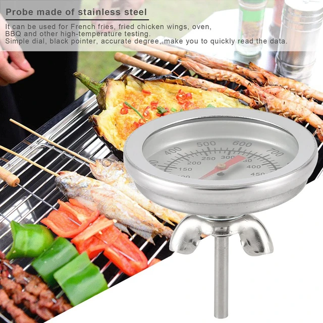 Stainless Steel Bbq Smoker Grill Temperature Gauge Barbecue