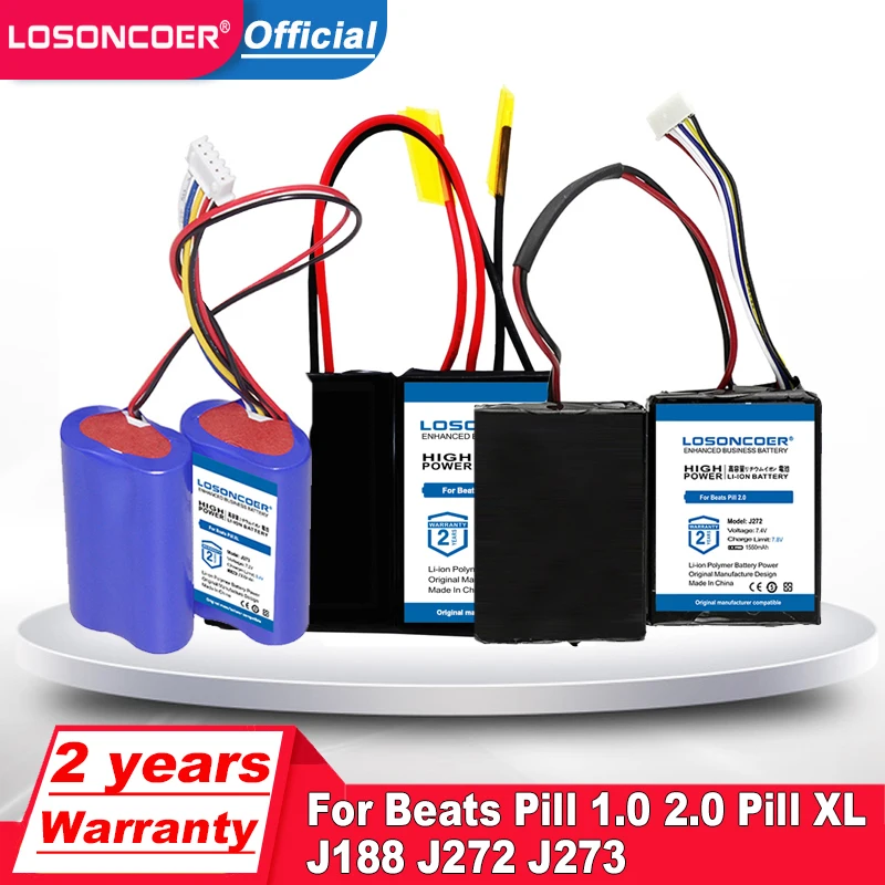 J188 J272 J273 Battery For Beats Pill 1.0 2.0 Pill Xl Battery