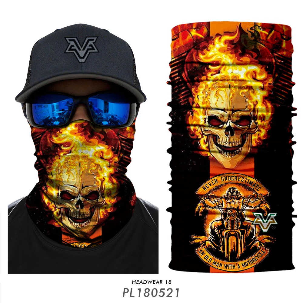 

American motorcycle bald eagle Sun proof 3D magic turban Wicking sweat quick drying head mask bib