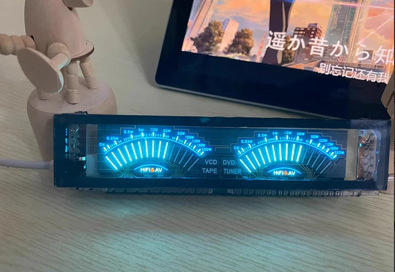 Voice-Activated LED Music Spectrum Display with Adjustable Sensitivity